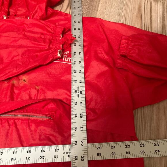 Miller High Life Beer pull over lightweight jacket vintage 80s hooded - Picture 6 of 7